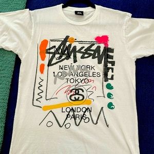 Stüssy men’s small t-shirt in white